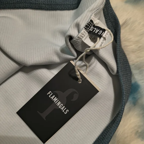 Women's Ombre Scoop Neck Tank Top - Light Teal to Navy - Picture 3 of 7